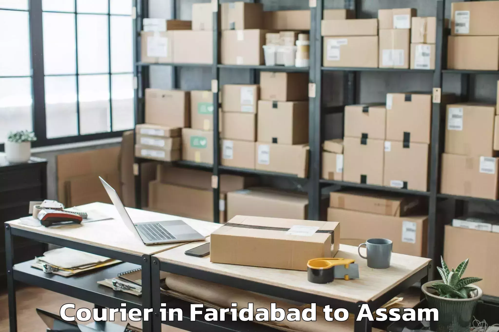 Trusted Faridabad to Dergaon Courier